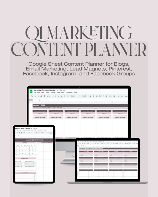 Q1 Marketing Content Planner